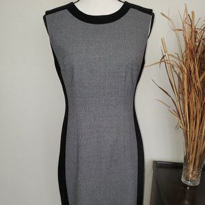 Gray Dress with Black Side Accents